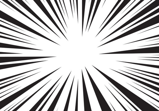 
Dynamic manga panel styled background art. Black white action lines create energetic effect. Comic book design conveys speed, motion. Great for graphic novels, web comics backgrounds.