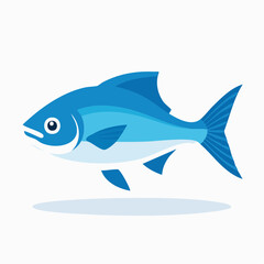 Fototapeta premium Blue Fish Illustration