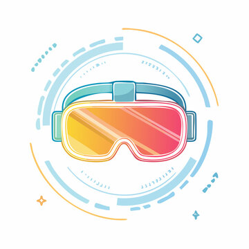 Virtual Reality Headset Illustration