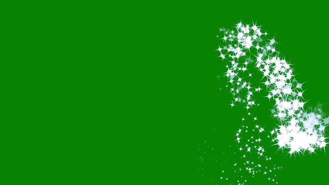 Twinkling glitter star line animation, sparkling fairy doodle trail,  producing magical shimmer dust and elegant star line transitions that glide across black screen in beautifully crafted.4k