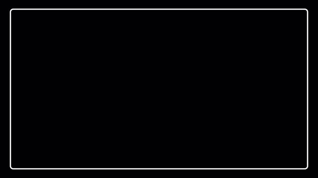  animated flat outline rectangle shape animation in 4K animation  line drawing style motion graphic with alpha channel on transparent background flat outline rectangle shape animation 