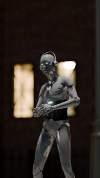 Humanoid robot walking city street blends in like everyday citizen