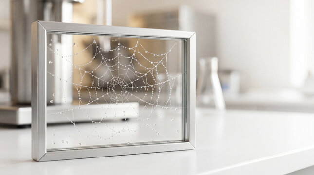 Spider silk biomaterial network