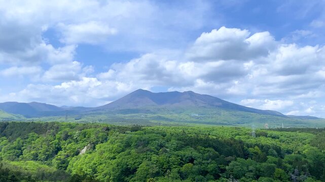 雄大な那須連山と那須高原