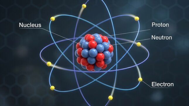 3D Model of an Atom Structure