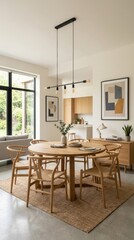 Fototapeta premium Modern Dining Room with Natural Light