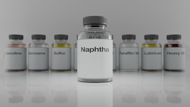 Refined Petroleum Products: Naphtha (3D Illustration)