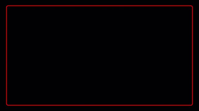 animated flat outline rectangle shape animation in 4K animation line drawing style motion graphic with alpha channel on transparent background flat outline rectangle shape animation