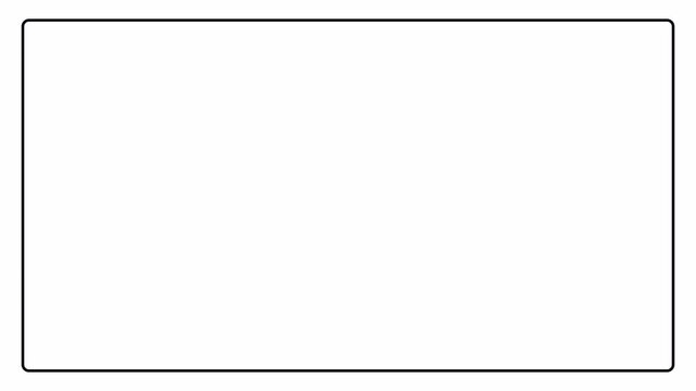 animated flat outline rectangle shape animation in 4K animation line drawing style motion graphic with alpha channel on transparent background flat outline rectangle shape animation