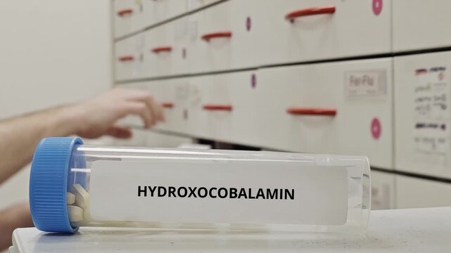 HYDROXOCOBALAMIN tablets used to treat vitamin B12 deficiency and support red blood cell formation a cobalamin form