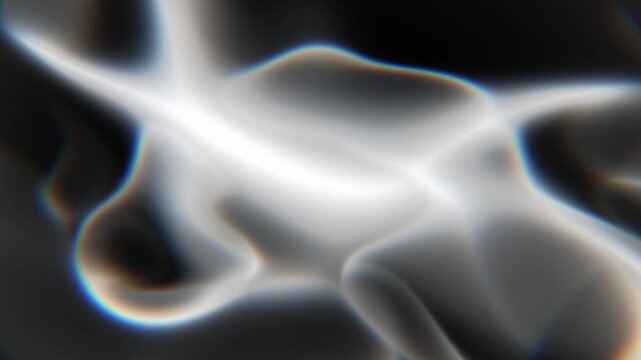 Extreme macro abstract of light refractions and caustic light paths through glass creating a dreamlike and ethereal texture