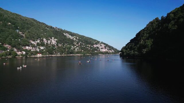 Panoramic Mountain and Lake View in Nainital