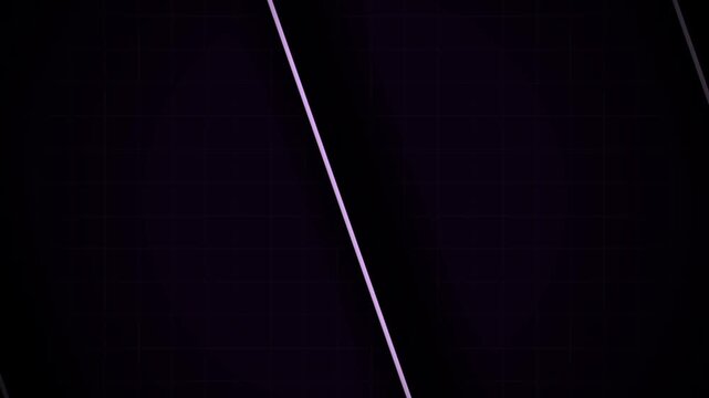 Abstract dark purple geometric background with sliding diagonal lines and subtle grid pattern
