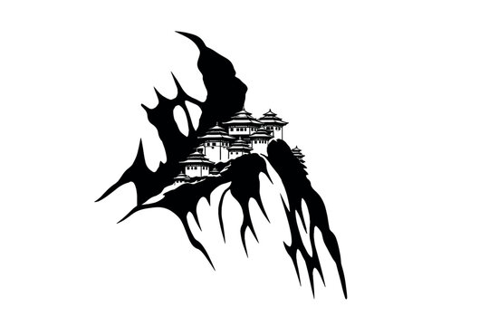 Tiger's Nest Monastery Silhouette - Bhutan Landscape