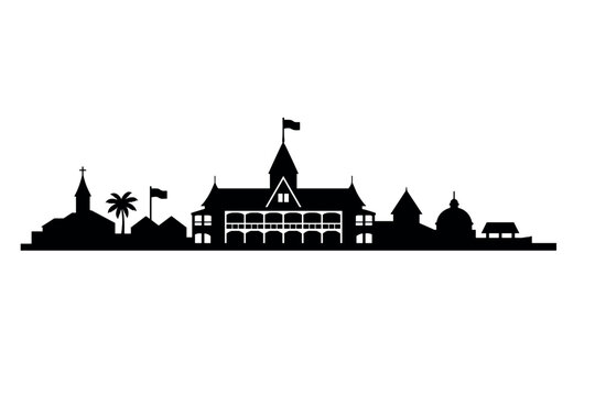 Nukualofa Skyline Silhouette - Tonga Vector Illustration