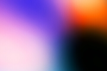 Obraz premium Vibrant abstract gradient background with grainy noise texture.