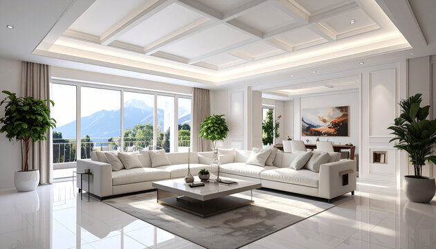 Modern living room interior design