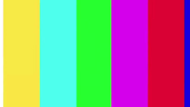 Cinematic Burning Fire Sparks Transition to Digital Glitch Color Bars Effect