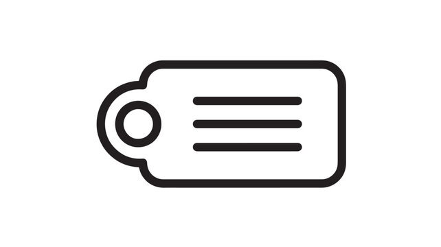 Chat bubble icon with circular badge and three horizontal lines for professional customer support messaging