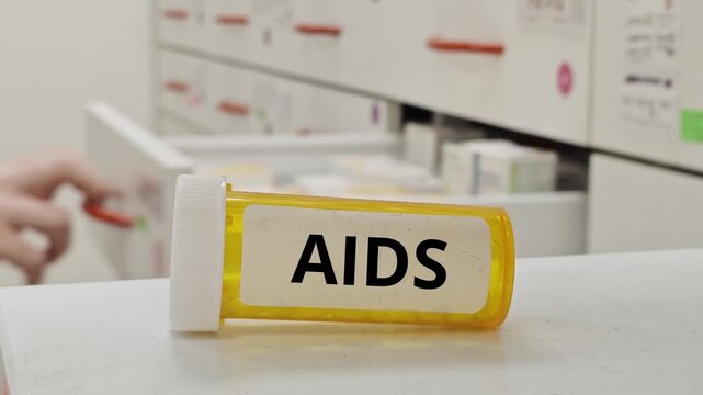 AIDS treatment tablets used to manage advanced hiv infection and support immune system