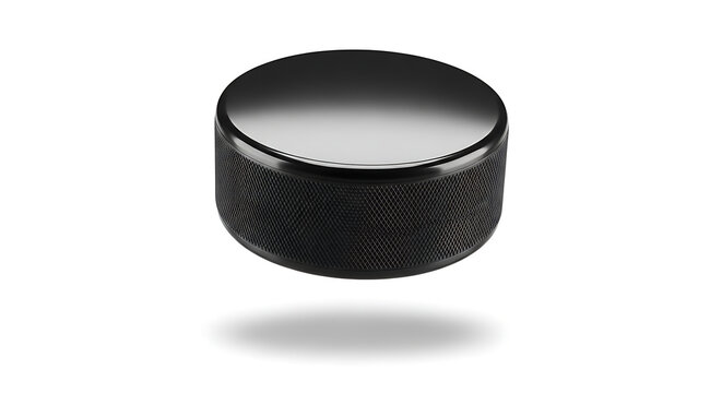 Black textured dome with shadow on plain background