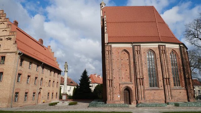 Church of Our Lady in summo and building belonging to the Archdiocese of Poznań, Poland.