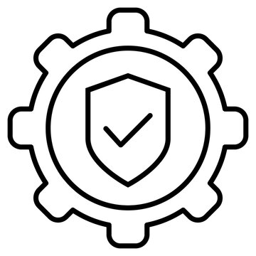 Protection vector icon. Defense Illustration sign.  Security symbol. safety logo.