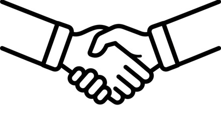 Obraz premium A professional vector image illustrating a firm handshake between two business partners symbolizing agreement, trust, collaboration, and successful deal closing in a corporate setting.