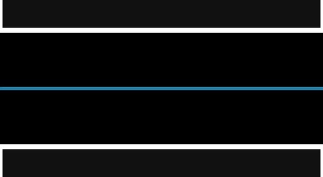 Minimalist cinematic film frame with blue anamorphic lens flare, black letterbox video overlay, widescreen aspect ratio cinematic borders