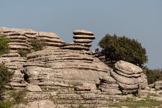 Formaci&oacute;n rocosa El Tornillo de Antequera en Andaluc&iacute;a