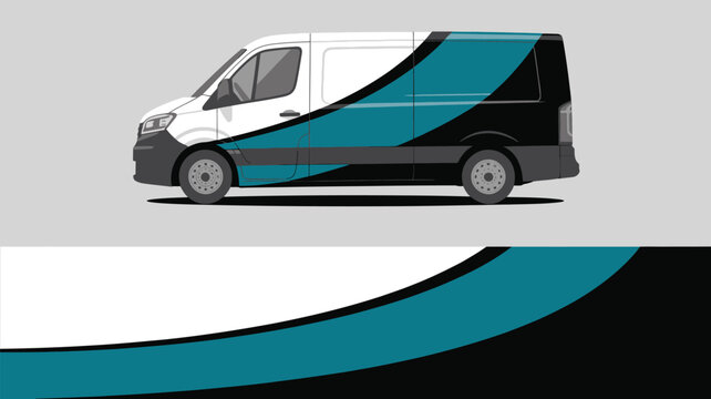 Van vehicle transport automobile delivery.