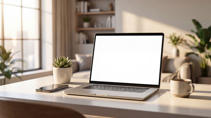 Fototapeta premium laptop in office