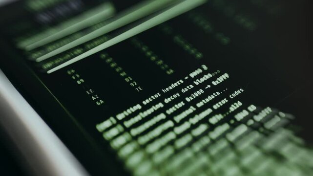 Terminal interface performing an encryption process
