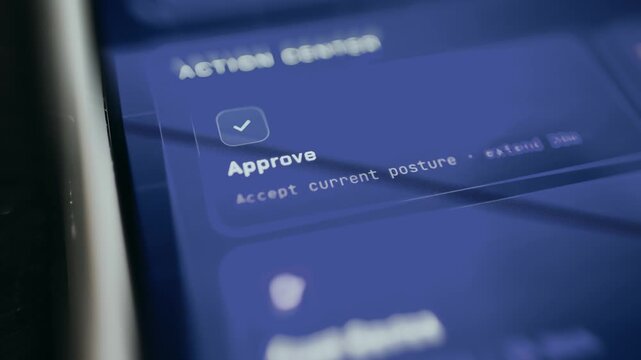 User taps the Approve action button for confirmation