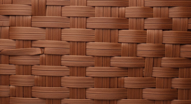 Brown woven plastic rattan texture background for outdoor furniture