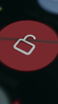 Open padlock icon representing insecure state