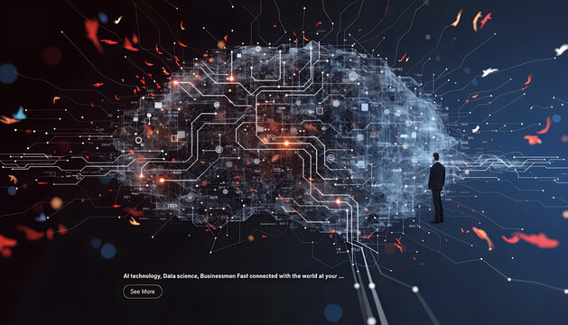 abstract technology background with space for text