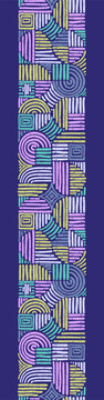 Hand drawn abstract seamless pattern, geometric background, simple style - great for textiles, banners, wallpapers, wrapping - vector design