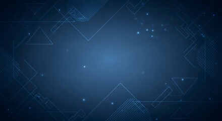 Obraz premium Abstract digital network on dark blue background