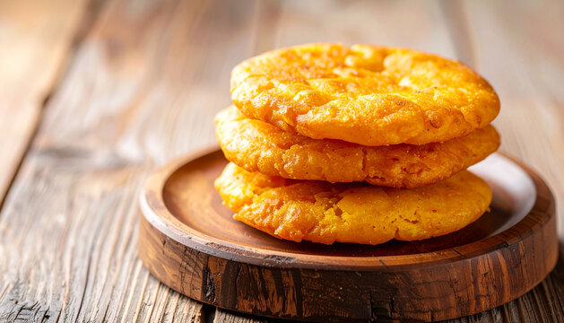 Traditional Chilean Sopaipilla, Side View