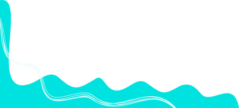 Business Abstract Wave Line Frame Wavy Curve with White Line for Certificate, Header, Flyer, Promotional Banner Vector Isolated