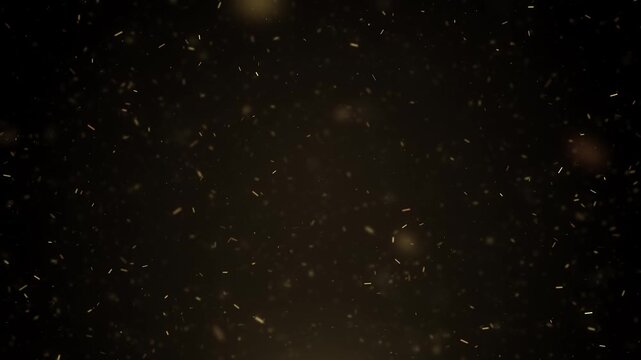 Golden Sparkling Confettis Luxury Background
Glittering gold celebration background with shining confettis particles in a bright animation with depth of field blur