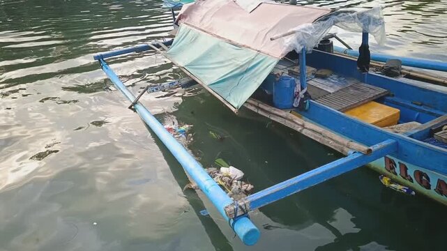 Plastic Waste and Environmental Pollution on a Beach in Banyuwangi, Indonesia.