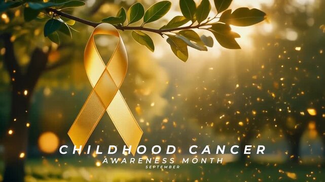 Childhood Cancer Awareness Month Early Diagnosis and Child Health Support. Animation Video.
