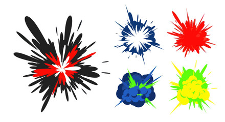 Obraz premium Colorful Explosions and Bursts - Abstract Action Graphics