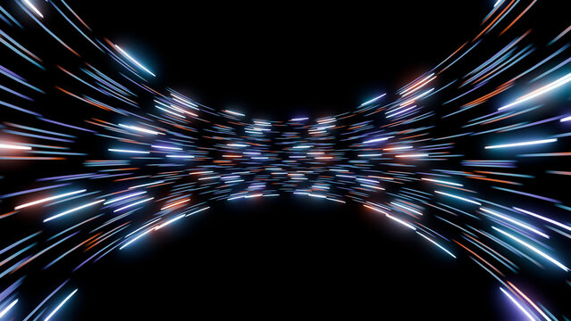 Digital Speed Lines Hyperdrive Tunnel
