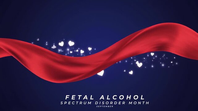 Fetal Alcohol Spectrum Disorder Month Awareness on Prenatal Health and Child Protection. Animation Video.
