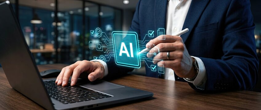 Exploring ai innovations in business management office environment digital interaction professional setting analytical perspective