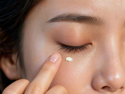 눈가 탄력을 위한 아이크림 케어 Eye Cream Care for Elasticity