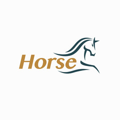 Obraz premium Beautiful Horse Vector Element Logo